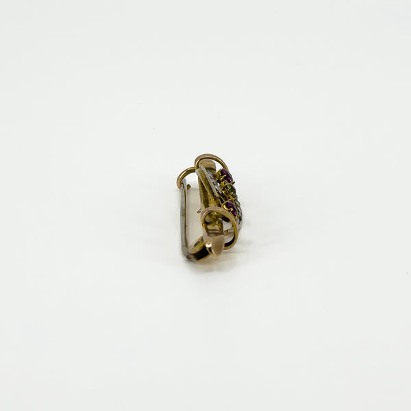 Antique 9ct Gold Suffragette Bar Brooch 375 (Birm 1910)