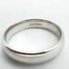 9ct White Gold Band / Ring 5mm Unisex Size U 5.4g (Re-Plated) 