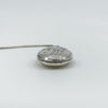 Vintage Sterling Silver Puffy Oval Photo Locket & 18” Chain 925