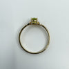 9ct Yellow Gold 0.40ct Peridot Solitaire Ring 375 Size L Engagement Stacking