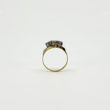 Vintage 18ct Gold & Platinum 0.45ct Diamond Trilogy Ring 750 Size K