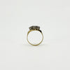 Vintage 18ct Gold & Platinum 0.45ct Diamond Trilogy Ring 750 Size K