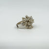 Articulated Large Sterling Silver Beaded Ball Bobble Ring Size P 