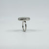 Vintage Sterling Silver Oval Engraved Secret Locket Ring 925 Size N 1/2