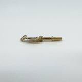 Large Vintage 10ct Gold Key Pendant / Charm