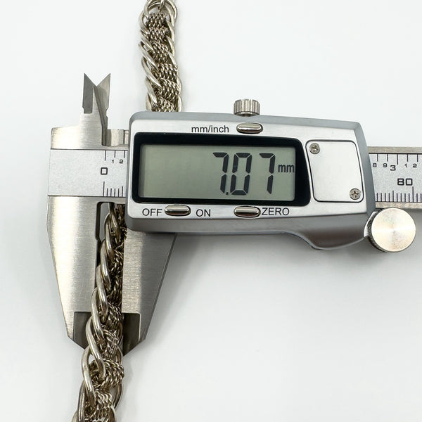 Sterling Silver Chunky Oval Roller Links 9.5” Bracelet & T-Bar Toggle 925 42g