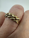 Vintage 9ct Gold Single Row Keeper Ring 375 Size L (London 1979)
