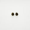 Vintage 9ct Gold Tiny Diamond Solitaire Stud Earrings 375 (1978)