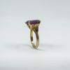 Vintage 14ct Gold 8.50ct Colour Change Purple Sapphire Size J - K