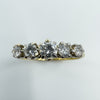 Antique 18ct Gold 0.50ct Diamond 5x Stone Ring 750 Size K