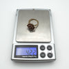 Vintage 9ct Gold Garnet Cocktail Cluster Ring Size J - K 