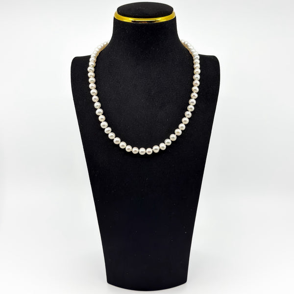 New Freshwater Pearl 18.5" Necklace & White Gold Filled Clasp