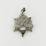 Large Ornate Vintage Sterling Silver Moonstone Pendant 925
