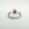 New 1.26ct Ruby Solitaire Ring Sterling Silver 925