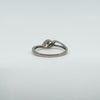 9ct White Gold Diamond Cluster Ring 375 Size N Engagement Stacking