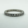 Antique Platinum Old Cut Diamond Full Eternity Band / Ring Size L - M