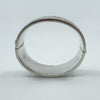 Vintage Sterling Silver Chunky Floral Engraved Bangle Bracelet 925 (Birm 1963)