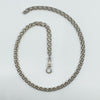 Vintage Sterling Silver 32” Belcher Links Chain & Swivel Dog Clip 925 17g
