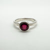 New 1.26ct Ruby Solitaire Ring Sterling Silver 925