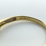 Vintage 9ct Yellow Gold 5x Stone 0.85ct Peridot Ring / Band 375 Size N Birm 2005