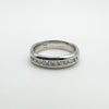 14ct White Gold 0.30ct Diamond Band Ring Size I Wedding Eternity ( Re-Plated ) 