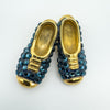 Large Blue Crystal Shoes Brooch by Suzanne Bjontegard