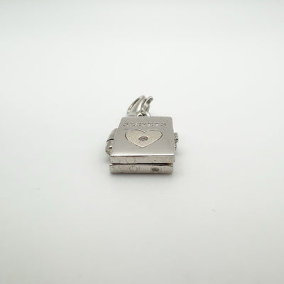 Mini Diamond Photo Locket Pendant / Charm in Sterling Silver 925