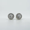 New CZ Halo Studs in Sterling Silver 925