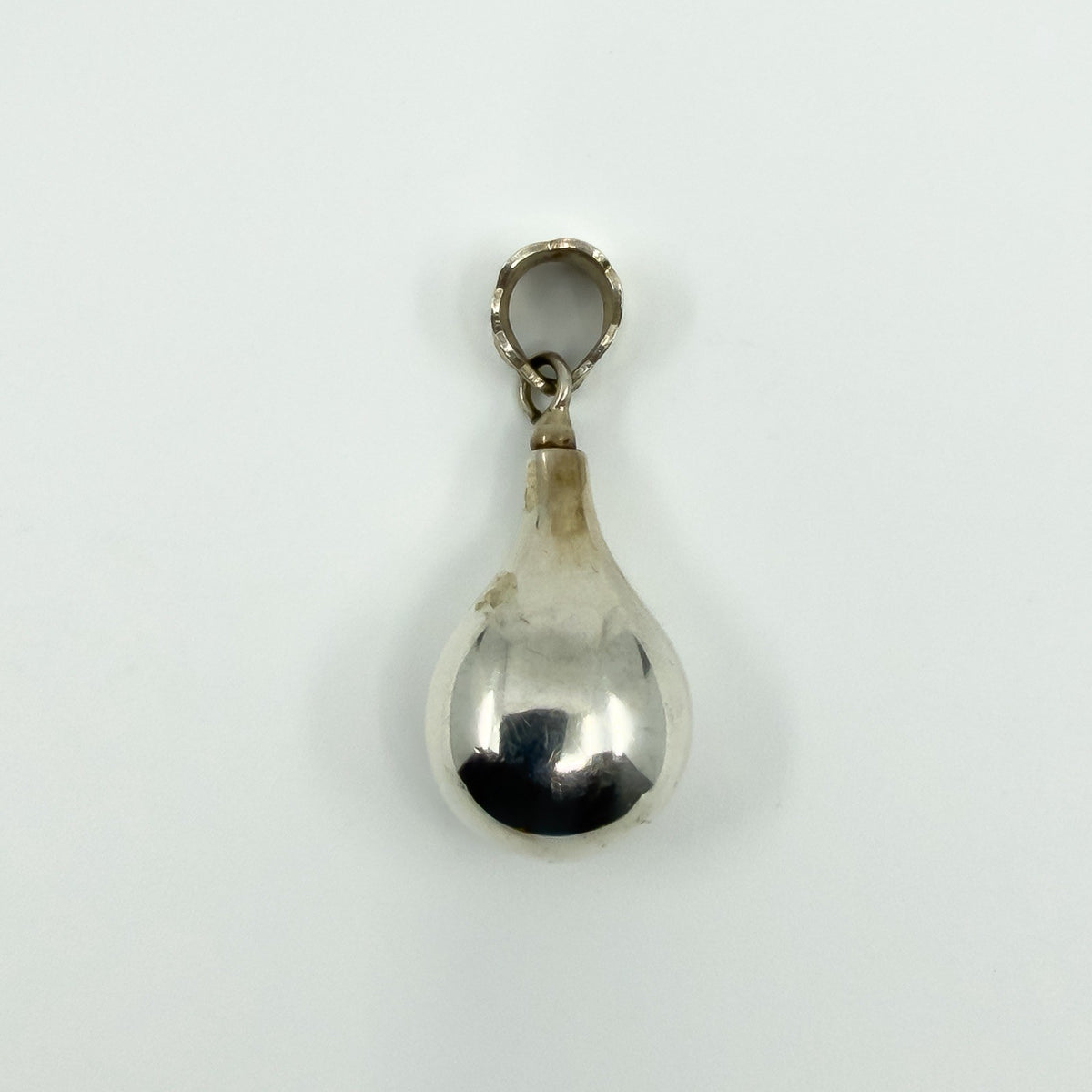Vintage Sterling Silver Tear Drop Perfume / Poison Bottle Pendant 925