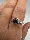 New 1.26ct Ruby Solitaire Ring Sterling Silver 925