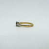 Vintage 18ct Gold & Platinum 0.20ct Diamond Solitaire Ring 750 Size N