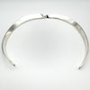 Modernist Contemporary Sterling Silver Collar Torque Choker 925 Heavy 34g