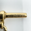 Vintage 9ct Gold Figaro Chain 7.8” Bracelet & T-Bar Charm 375 (Birmingham 1991)
