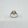 Vintage 9ct Gold Small Left Facing Carved Cameo Ring 375 Size P 