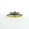 Vintage 18ct Gold 0.30ct Diamond Trilogy Ring 750 Size Q