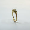 Victorian Antique 18ct Gold 0.50ct Diamond 5x Stone Boat Ring 750 Size N