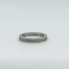 Sterling Silver CZ Full Eternity Stacking Band Ring Size M