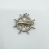 Vintage Ships Wheel & Fish Pendant / Charm 925 Club De Monaco Big Game
