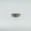Vintage 18ct Gold & Platinum 0.20ct Diamond Solitaire Ring 750 Size O Engagement