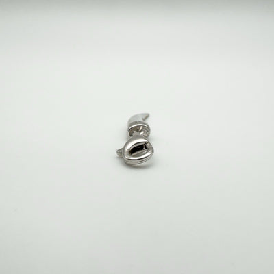 Diamond Tooth - Horn Pendant / Charm in Sterling Silver 925