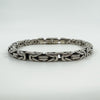 Chunky Sterling Silver 9.5” Byzantine Bracelet 925 Heavy 49g Unisex