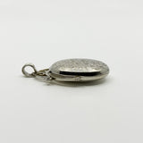 Vintage Sterling Silver Articulated Oval Foliate Engraved Locket 925 (Birm 1997)