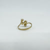 Vintage 9ct Gold 4x Pearl Ring 375 Size P
