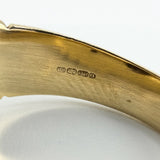 Vintage 9ct Gold Signet Ring 375 Size T - U 375 UNISEX Art Deco Style