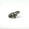 Vintage Sterling Silver Floral Brooch 925