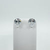 New Sterling Silver 5ct CZ Pear Cut Solitaire Stud Earrings 925