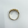 Vintage 9ct Gold Single Row Keeper Ring 375 Size L (London 1979)