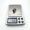 Large Amethyst Ring in Sterling Silver 925 Size L - M