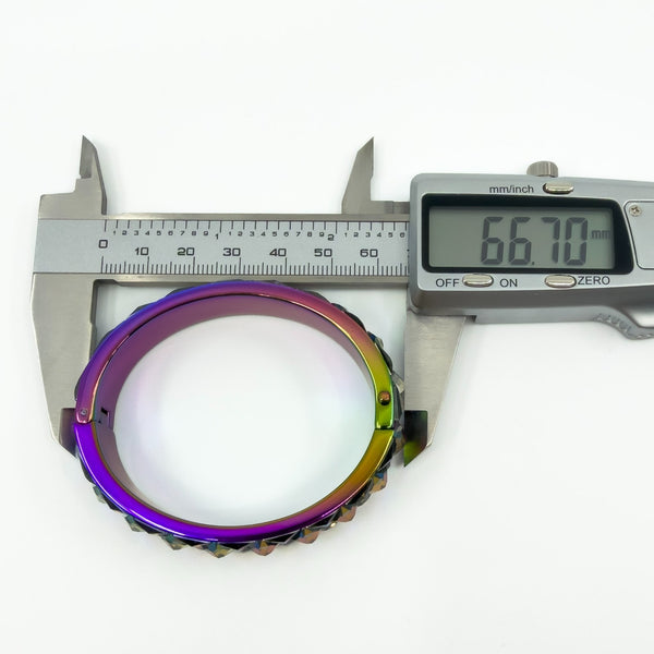 Small Swarvoski Multicoloured Irridescent Curiosa Crystal Bangle / Bracelet