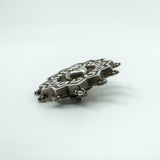 Antique Victorian Aesthetic Sterling Silver Brooch 925 (Birmingham 1833)